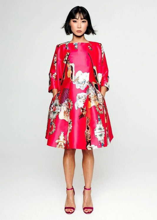 Tailored Coat - Sicily Hot Pink