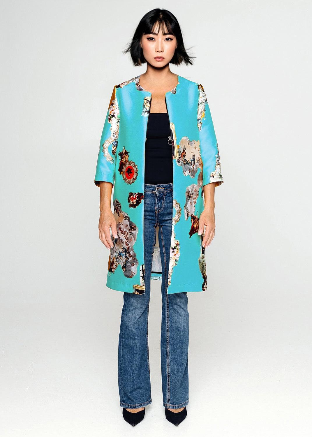Tailored Coat - Sicily Light Blue