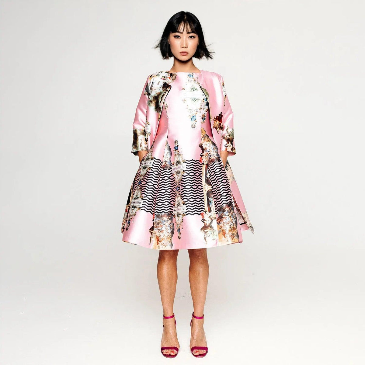 Tailored Coat - Sicily Powder Pink
