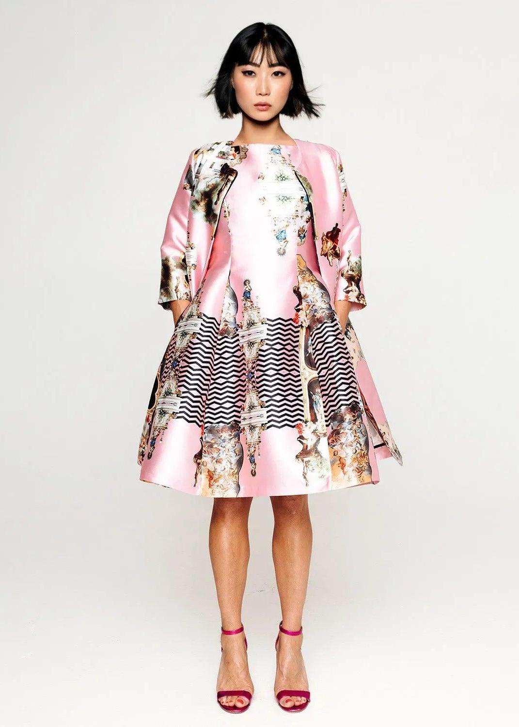 Tailored Coat - Sicily Powder Pink