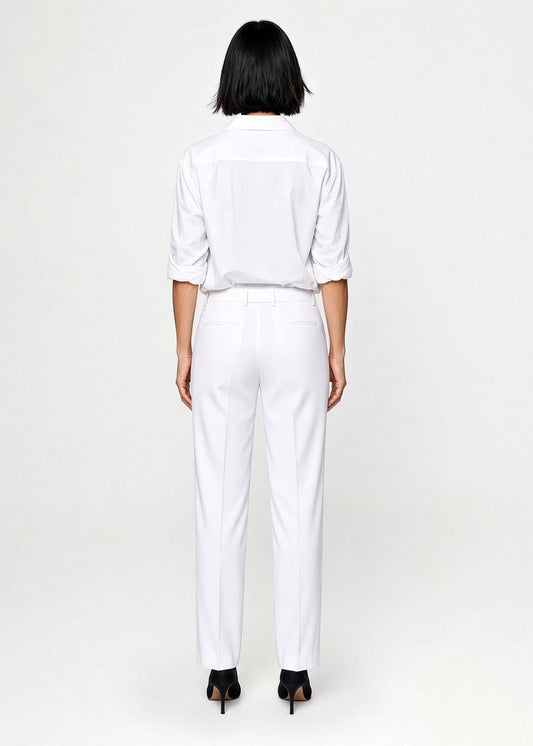 Tailored Suit Trousers – Pure White