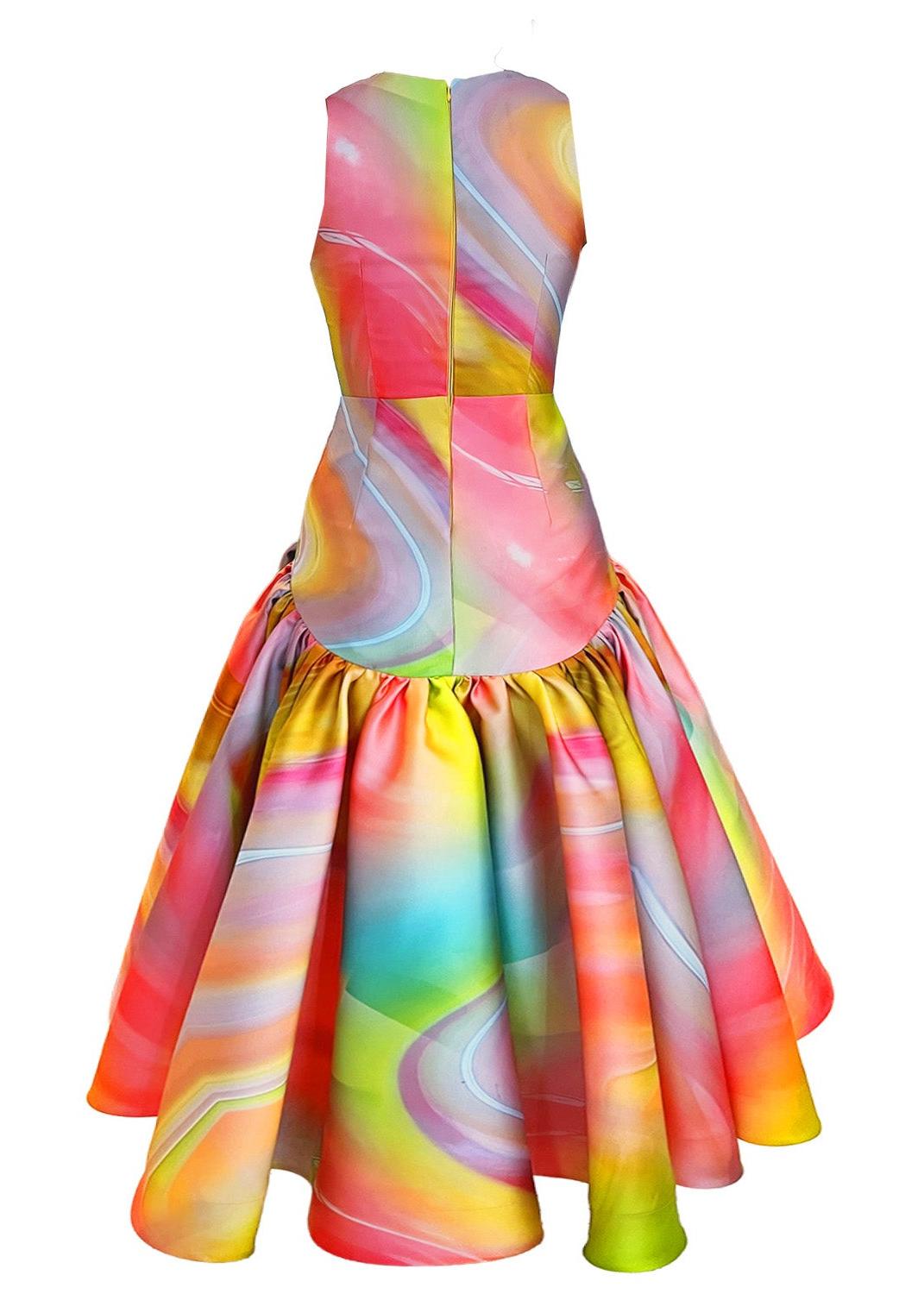 Vest Dress Smokeflow Yellow – Sculpted Waist | maxjenny!