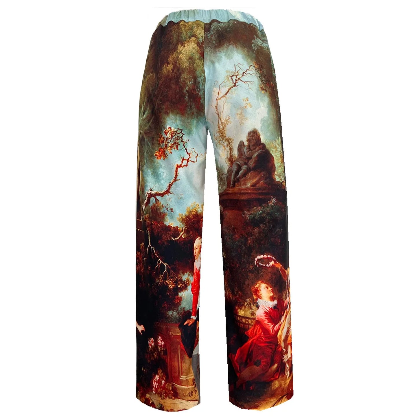 Wide Slouchy Pants - Garden Royal