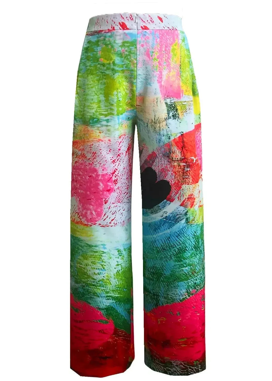 Wide Slouchy Pants - Mother Pink Red Green
