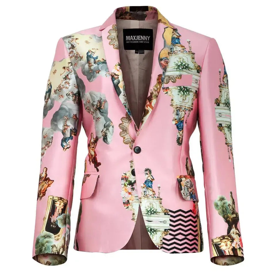 Woman´s blazer jacket sicily pink printed