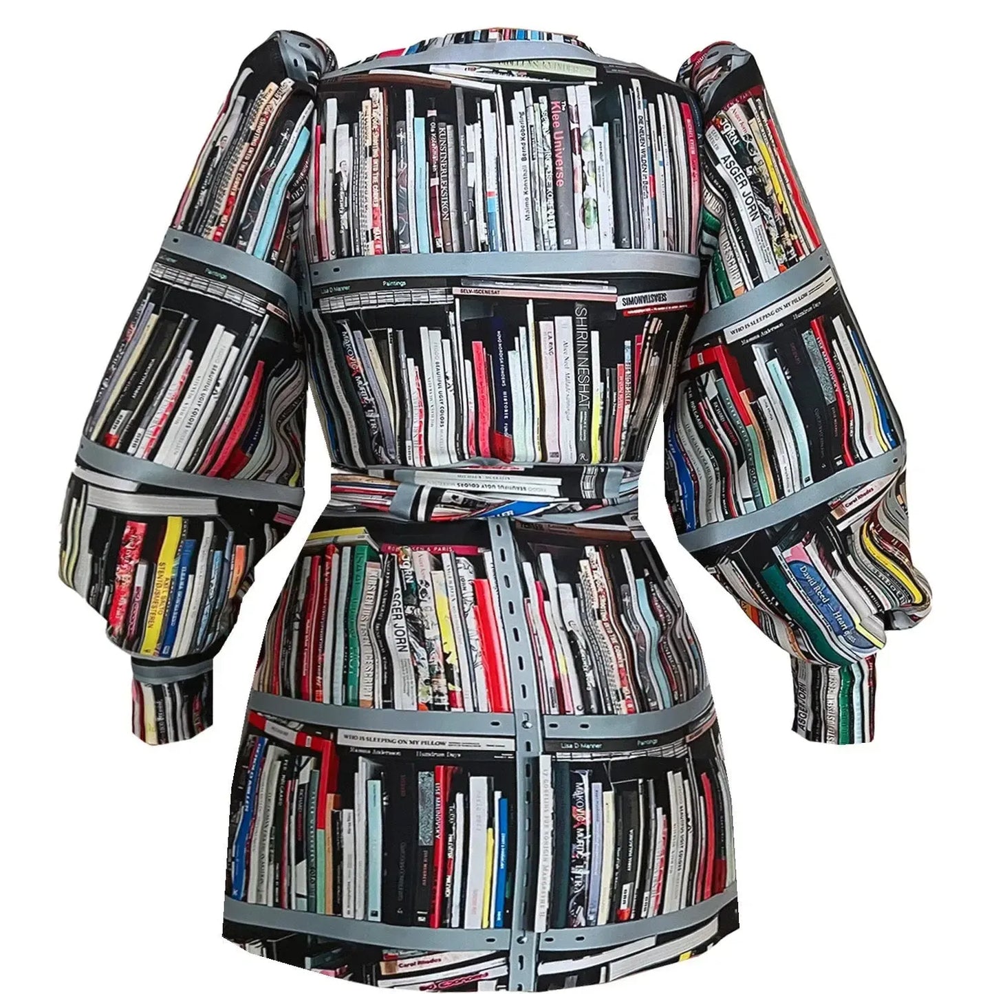 Wrap Mini Dress - Bookshelf of Art