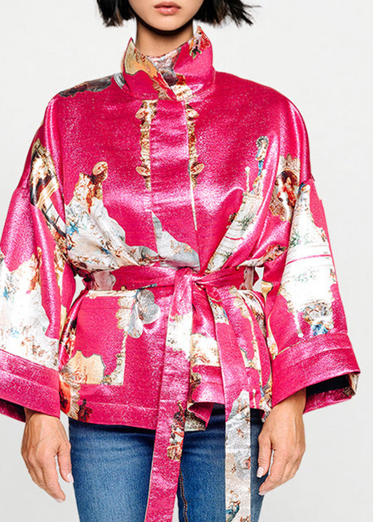 Square Boxy Jacket - Sicily Hot Pink