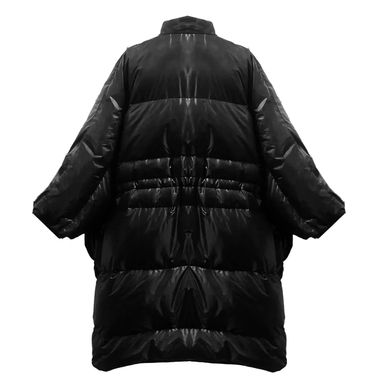 oversized Square maxi puffer coat black