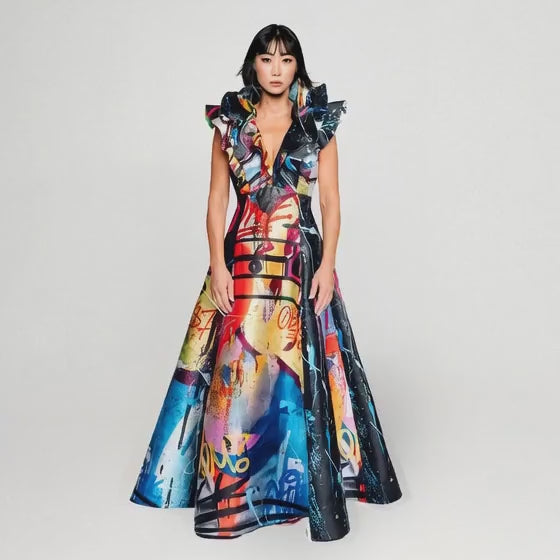 Custommade Butterfly Evening Dress
