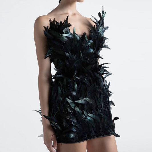 SALE Mega Feathered Sample Dress