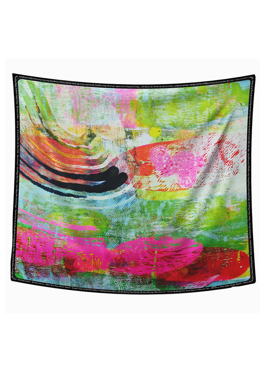Scarf - Mother Pink Red Green
