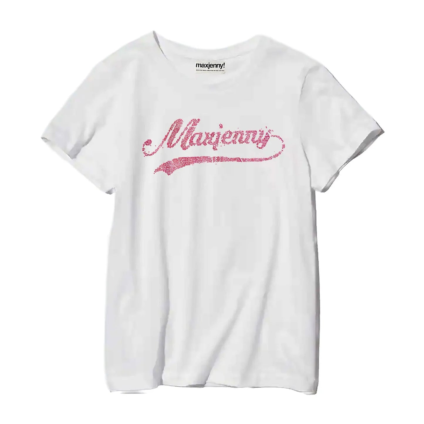 swarovski Print on rescued stock T-shirt Maxjenny swoosch 2