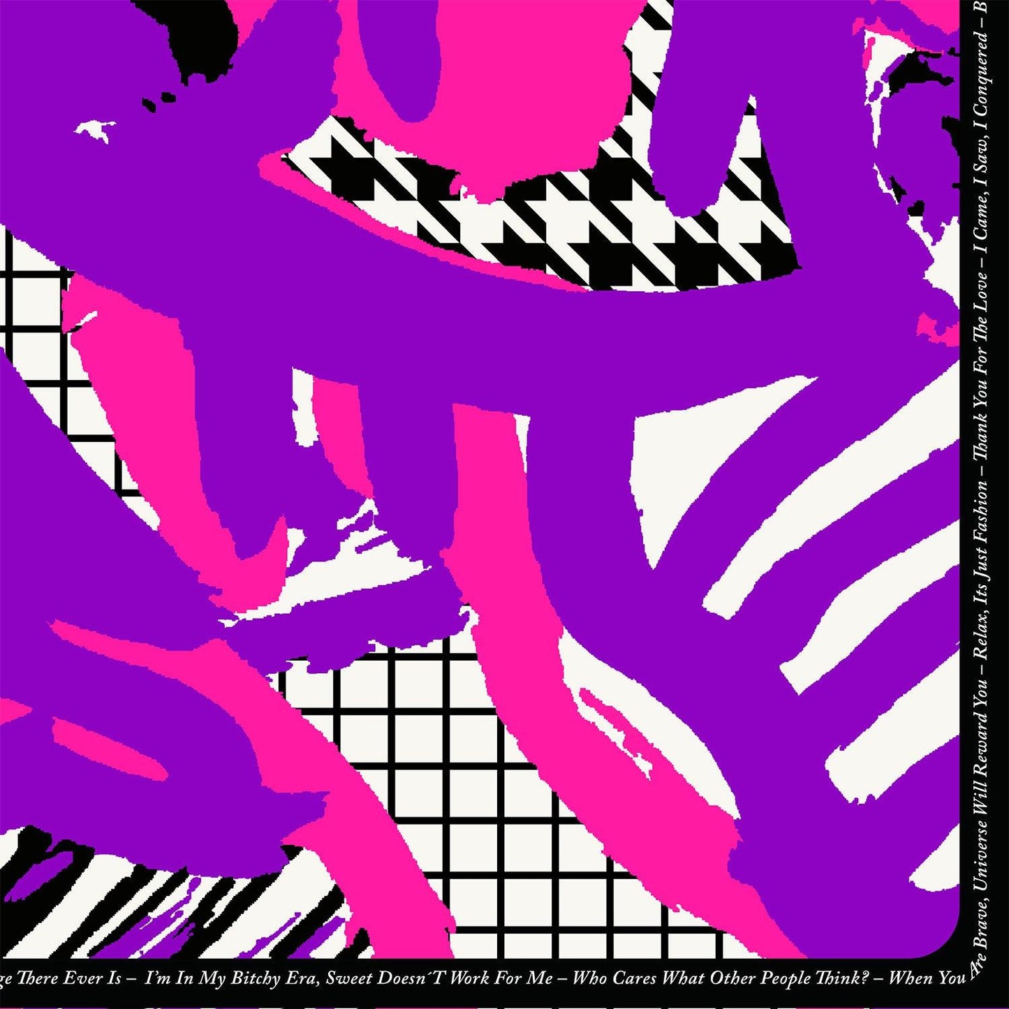 Schal - Arty Pink Purple gemustert | maxjenny!