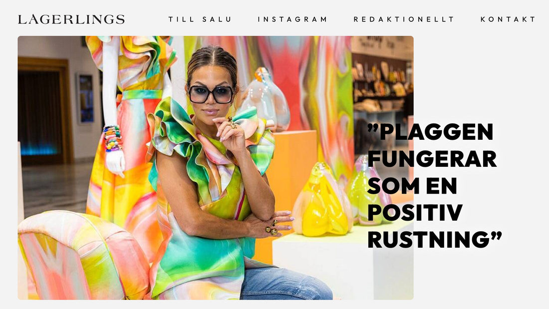 Plaggen som fungerar som en positiv rustning