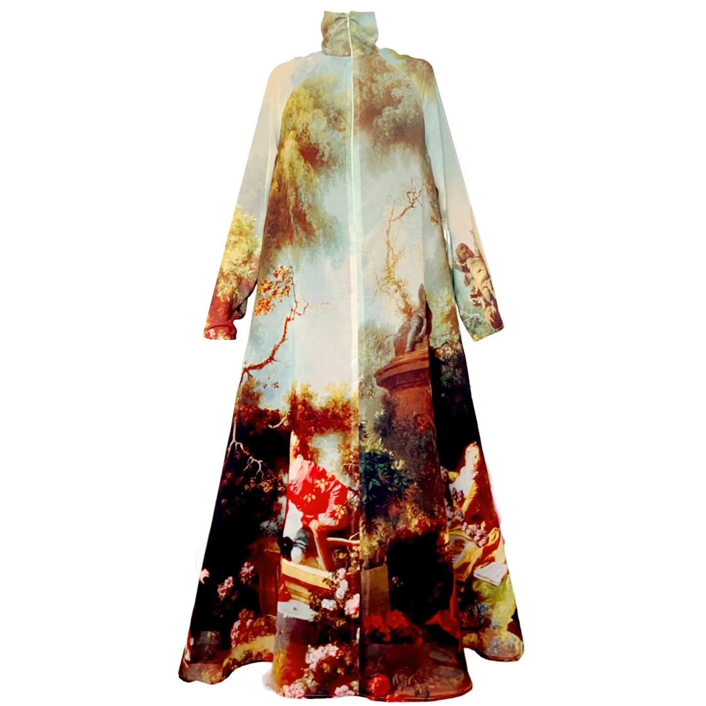 A-Shaped Maxi Dress - Garden Royal