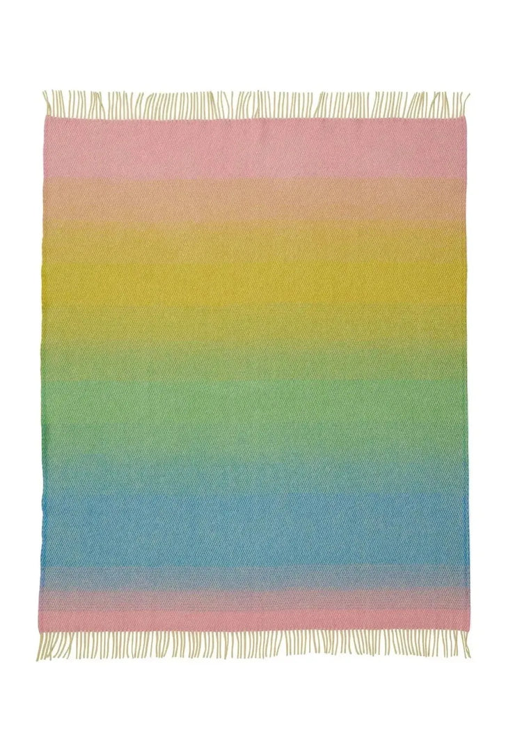 Aurora - Lambswool Throw - Pastel