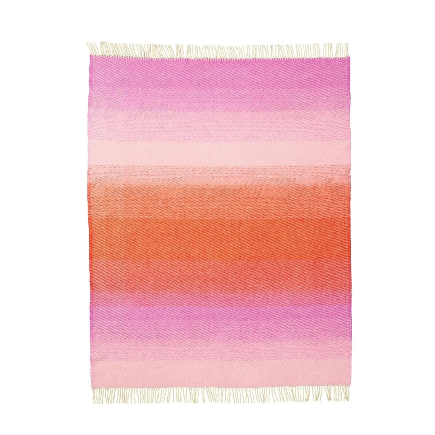 Aurora - Lambswool Throw - Red Pink