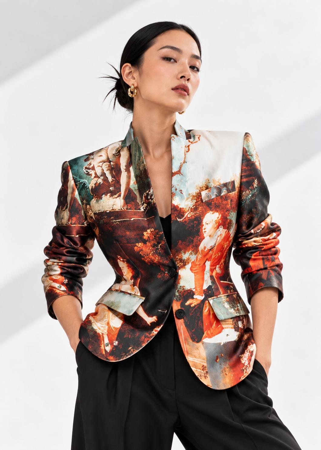 Tailored Blazer - Garden Royal