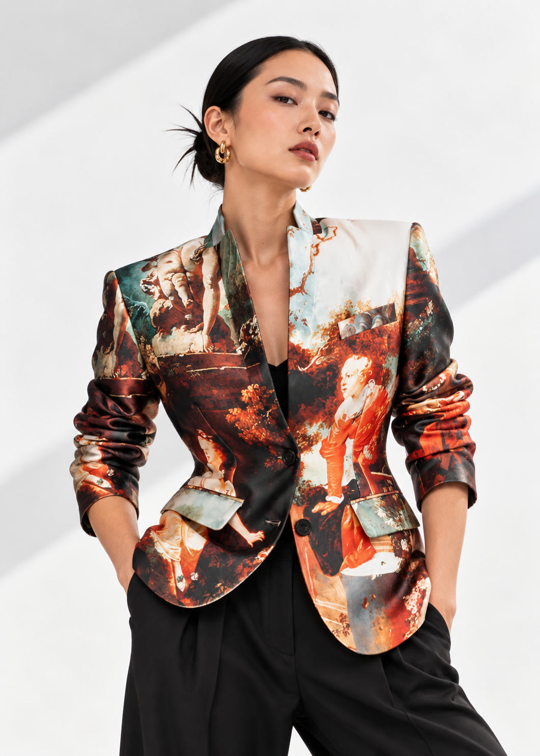 Tailored Blazer - Garden Royal