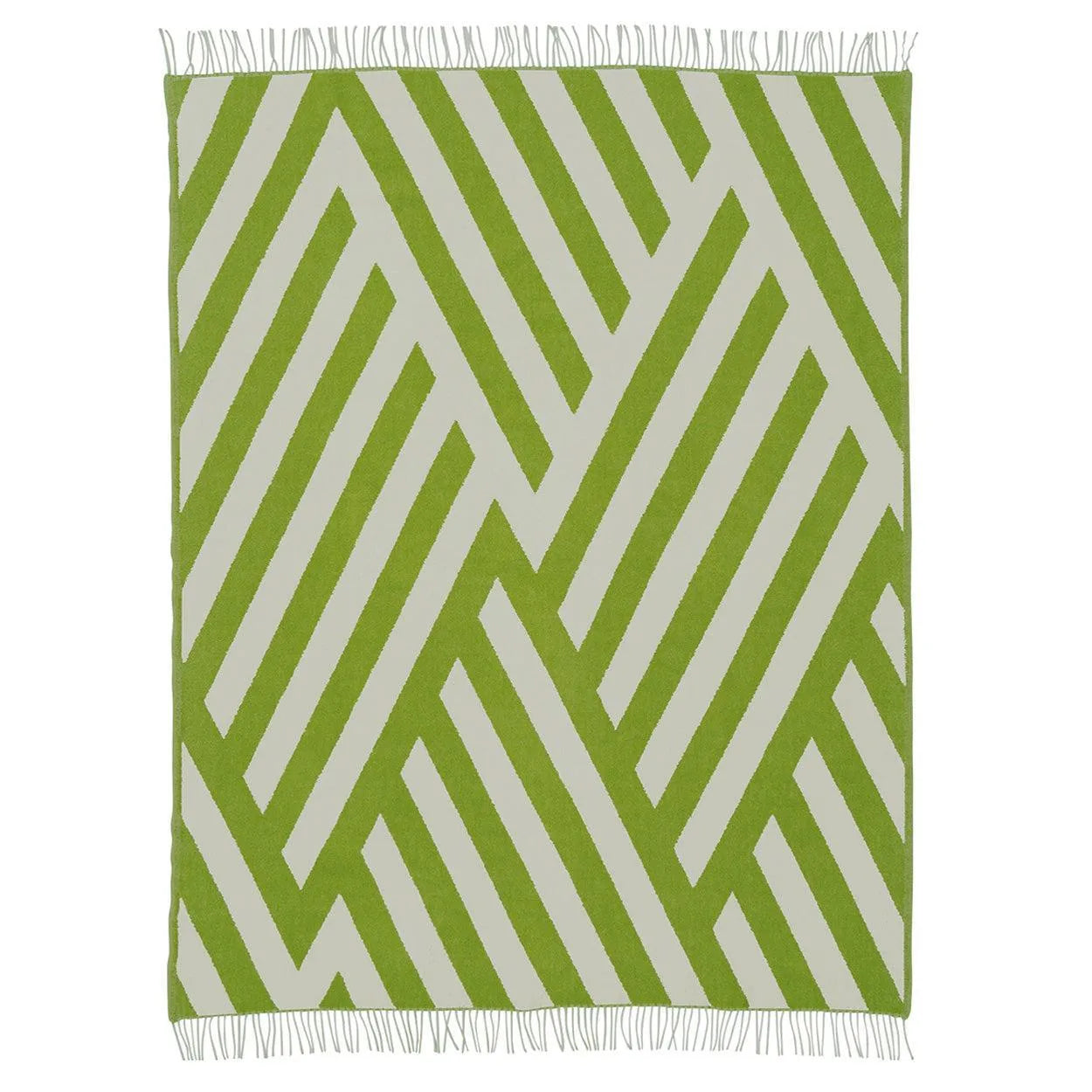 Blanket Tangent - Lambswool - Lime Greige