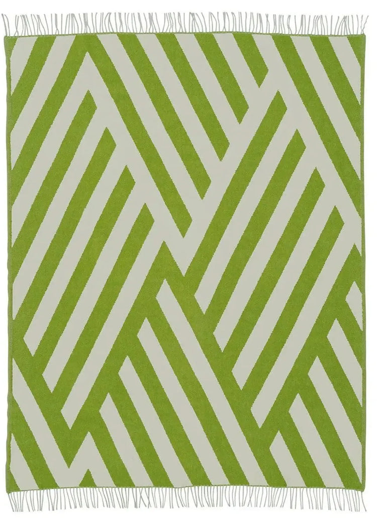 Blanket Tangent - Lambswool - Lime Greige