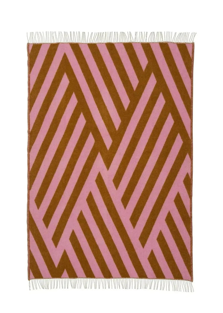 Blanket Tangent - Lambswool - Pink Caramel
