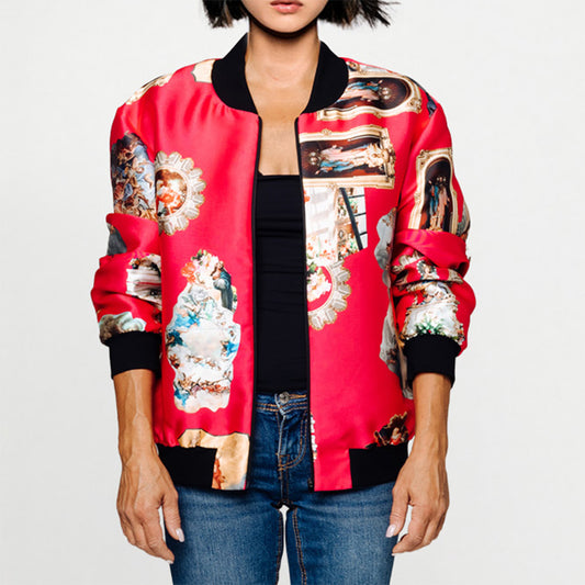 Bomber Jacket - Sicily Hot Pink