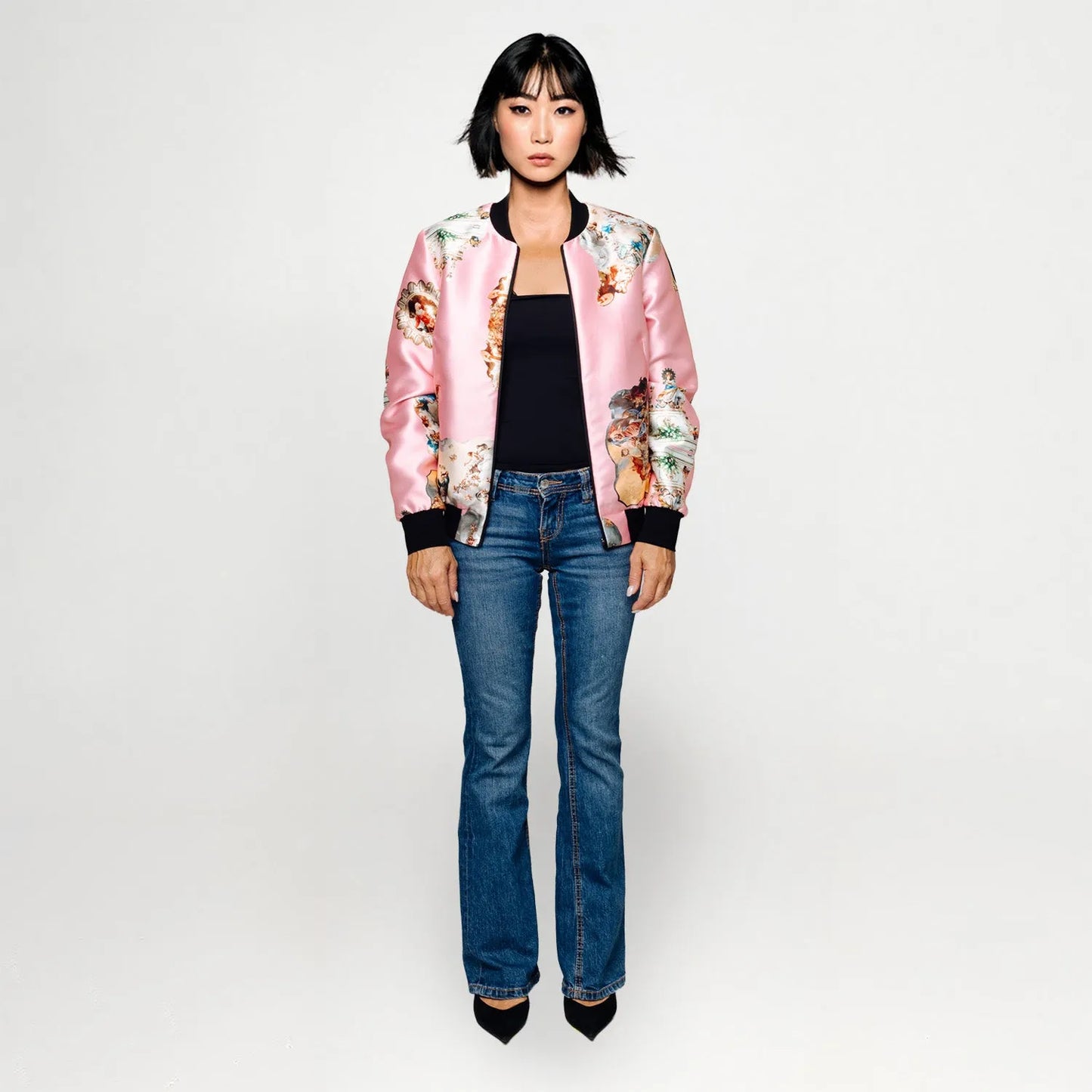 Bomber Jacket - Sicily Powder Pink