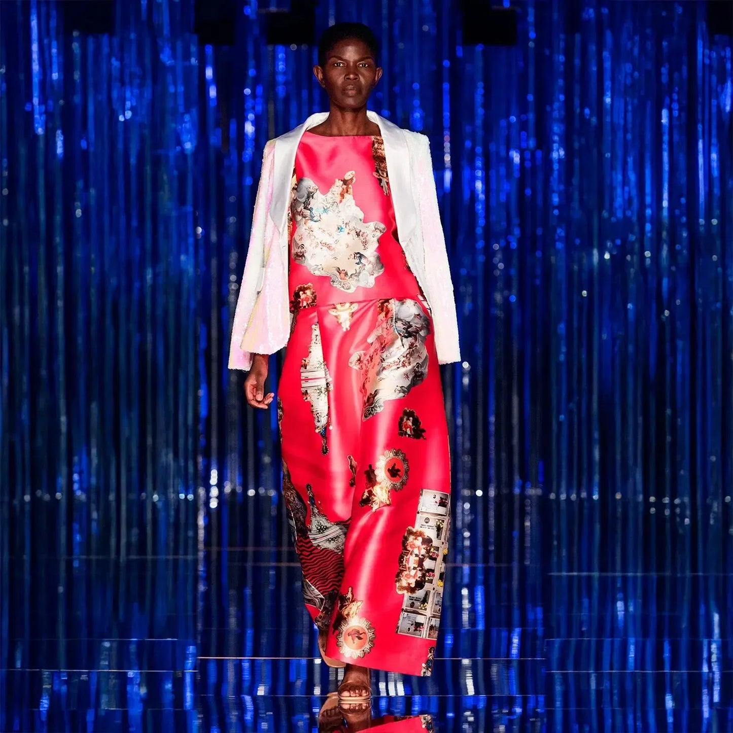 CUSTOMMADE Long evening skirt printed