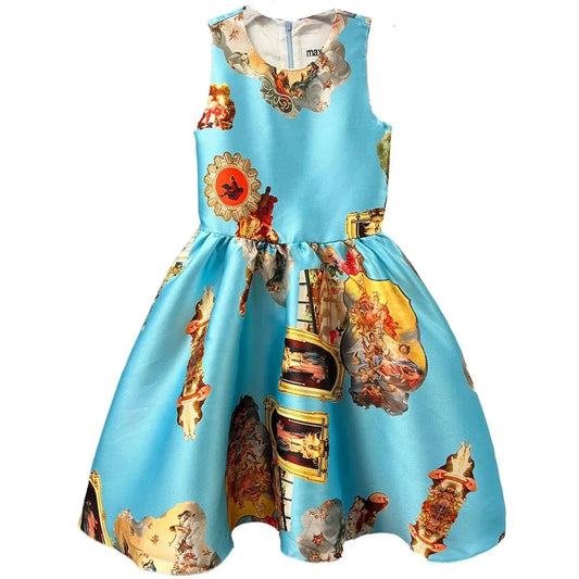 Children Princess Dress - Light Blue