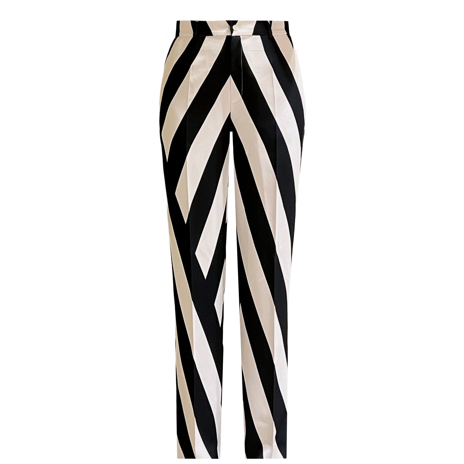 Classic Suit Pants - Black & White