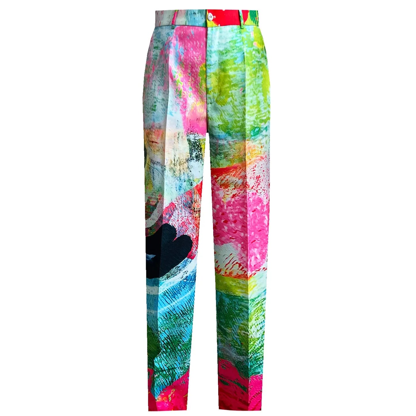 Classic Suit Pants - Mother Pink Red Green