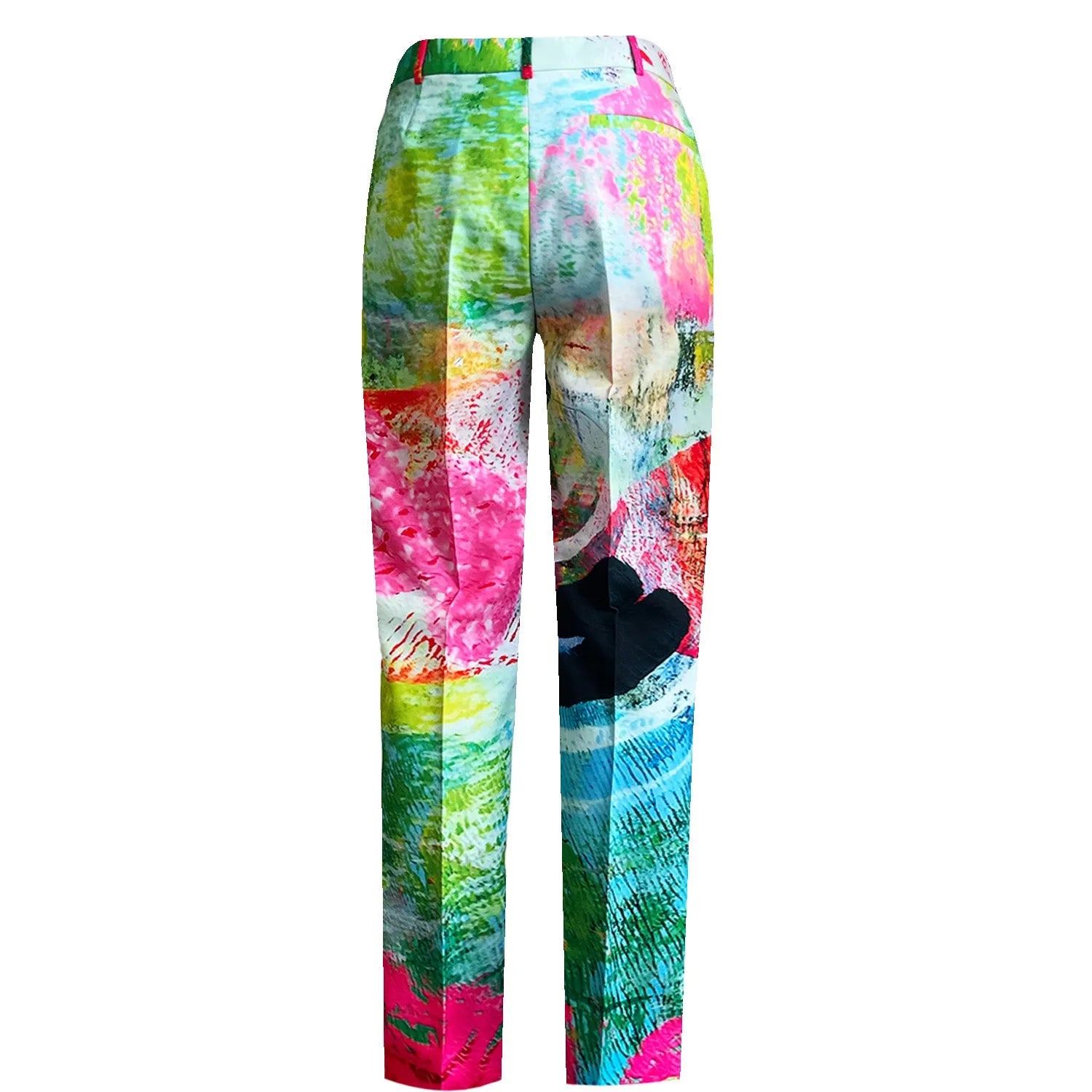 Classic Suit Pants - Mother Pink Red Green