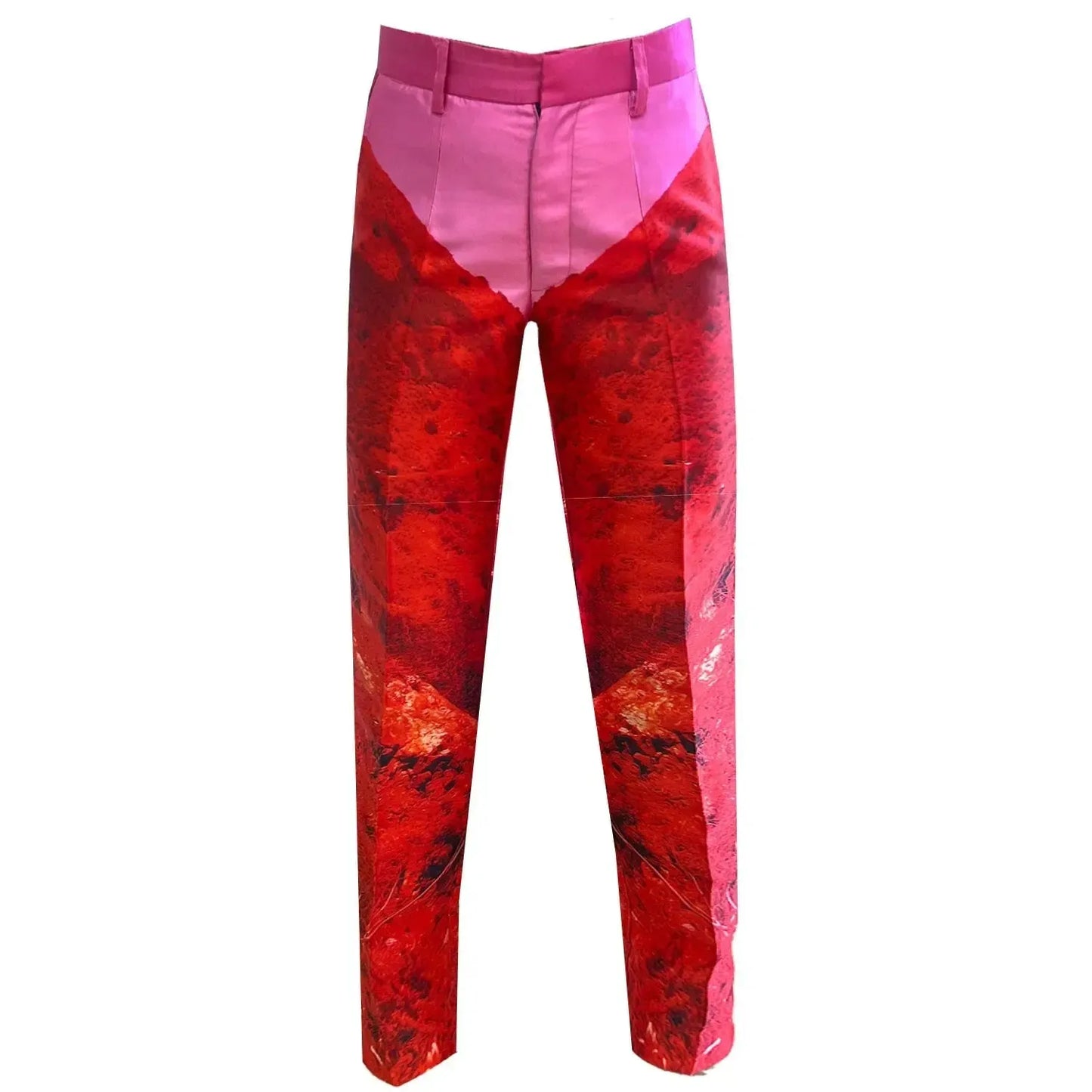 Classic Suit Pants - Red Pink