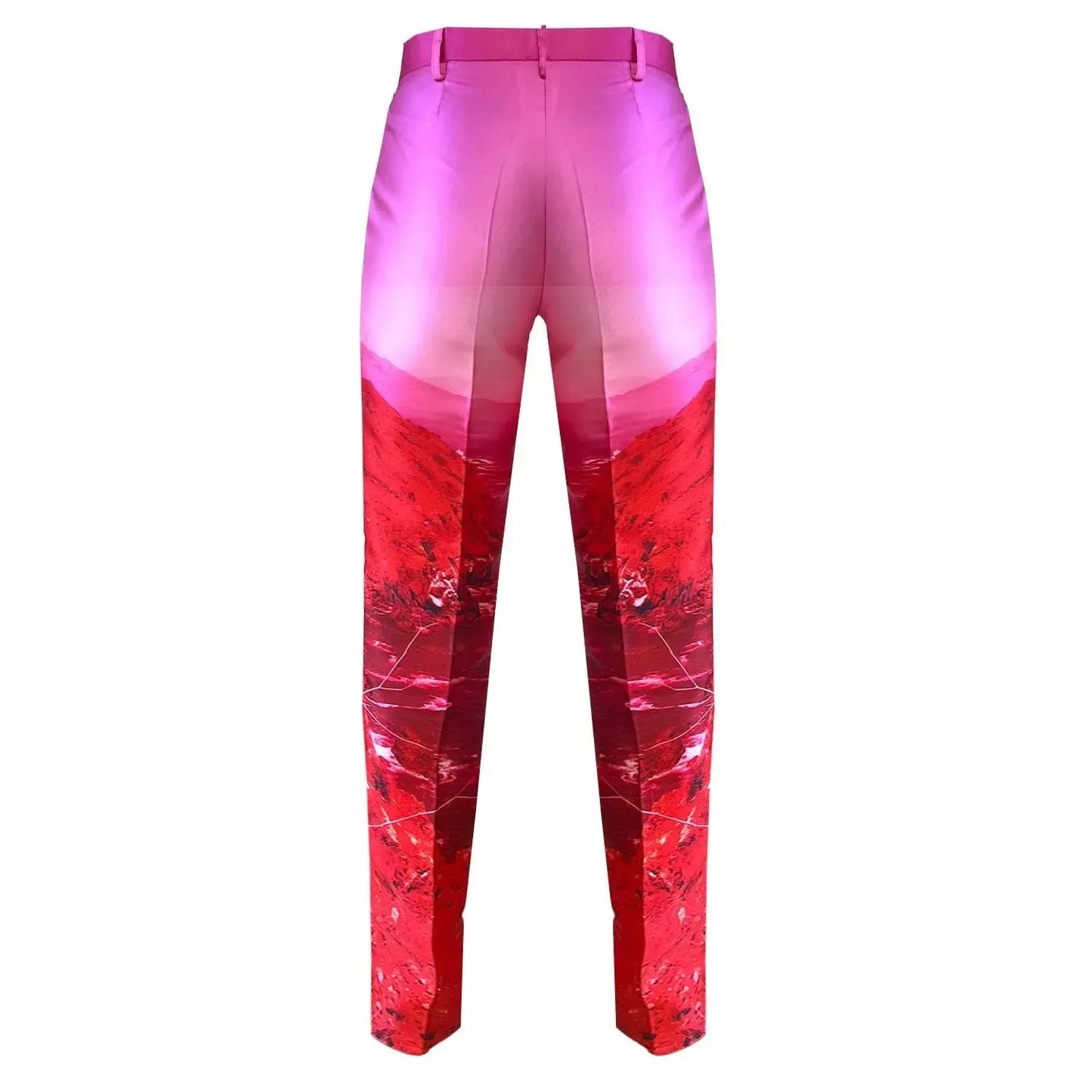 Classic Suit Pants - Red Pink