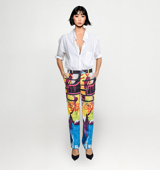 Classic Suit Pants - Street Art