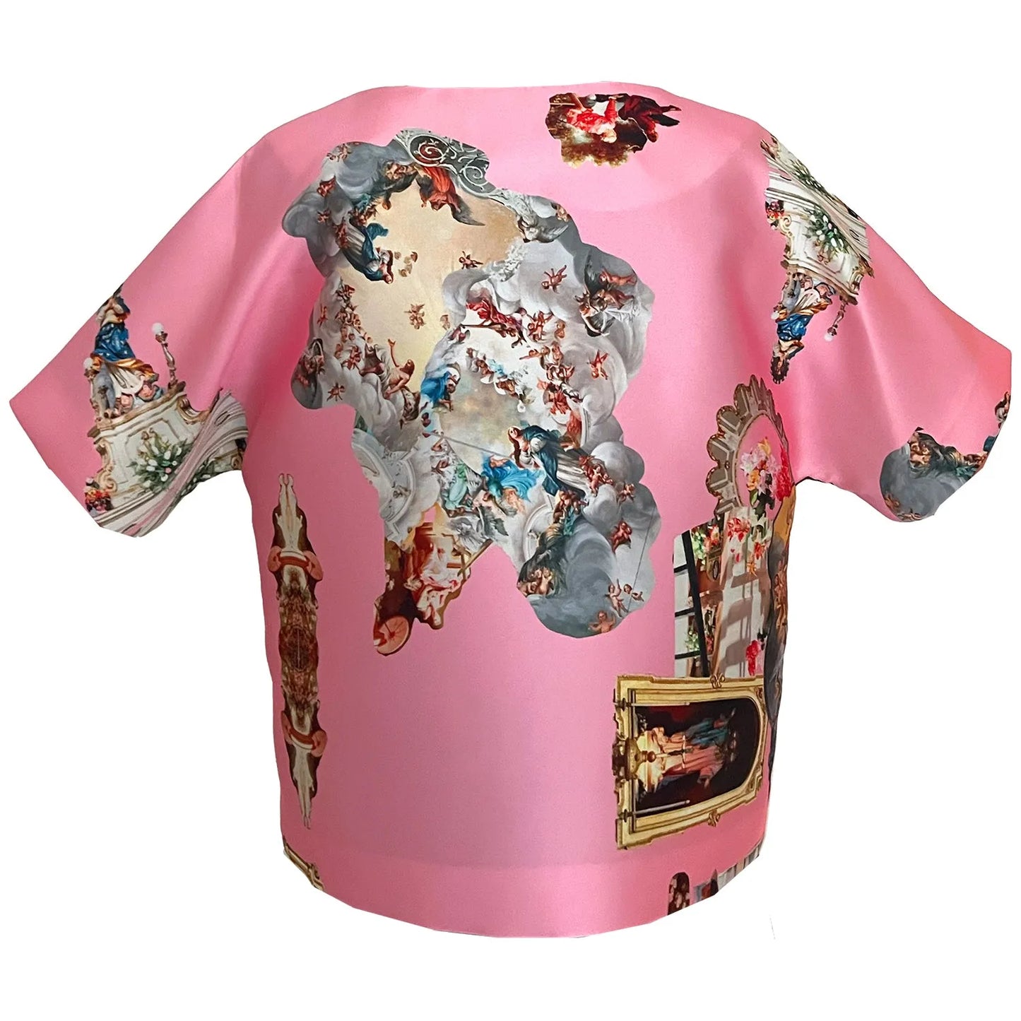 Cropped Jacket with Bow - Sicily Powder Pink