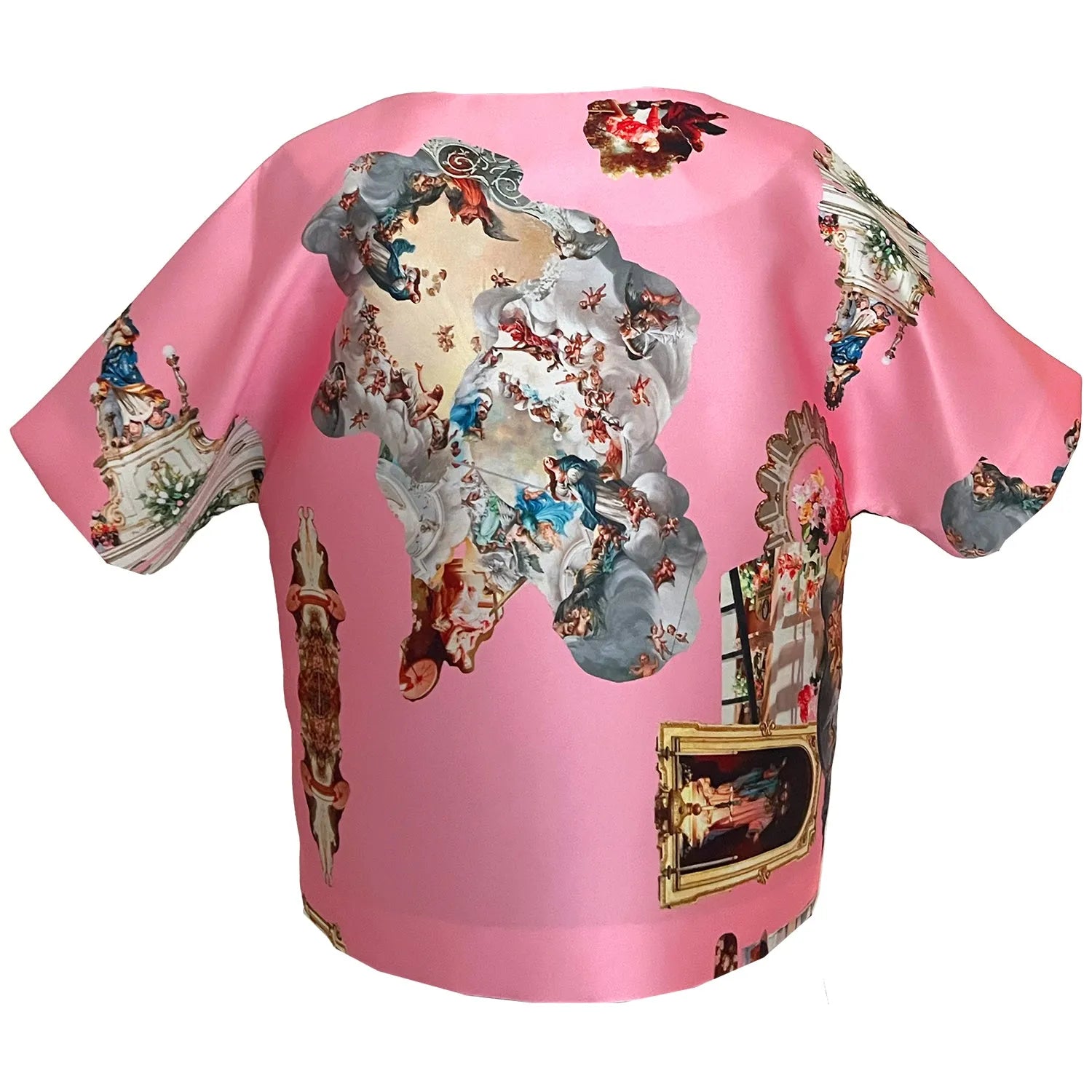 Cropped Jacket with Bow - Sicily Powder Pink