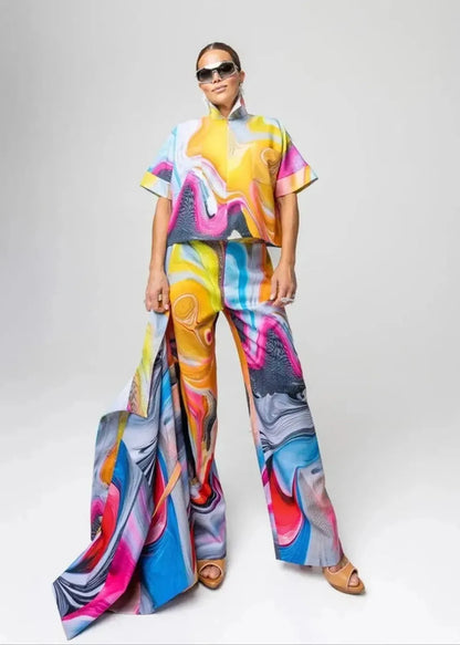 Cropped Shirt - Smokeflow Liquide