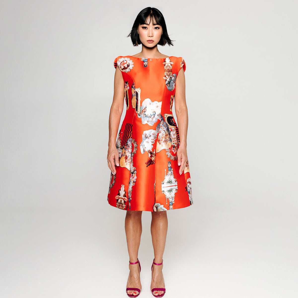 Custommade Your measurments Midi Dress - Special Print