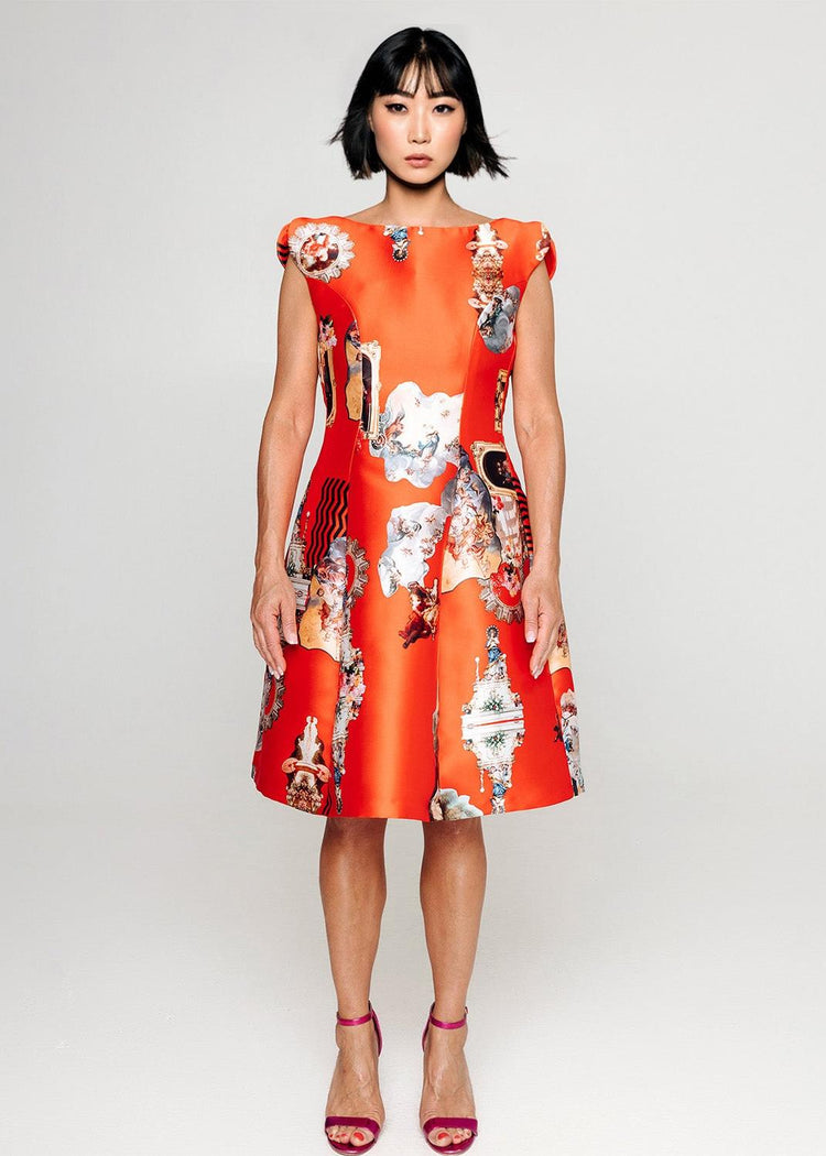 Custommade Your measurments Midi Dress - Special Print