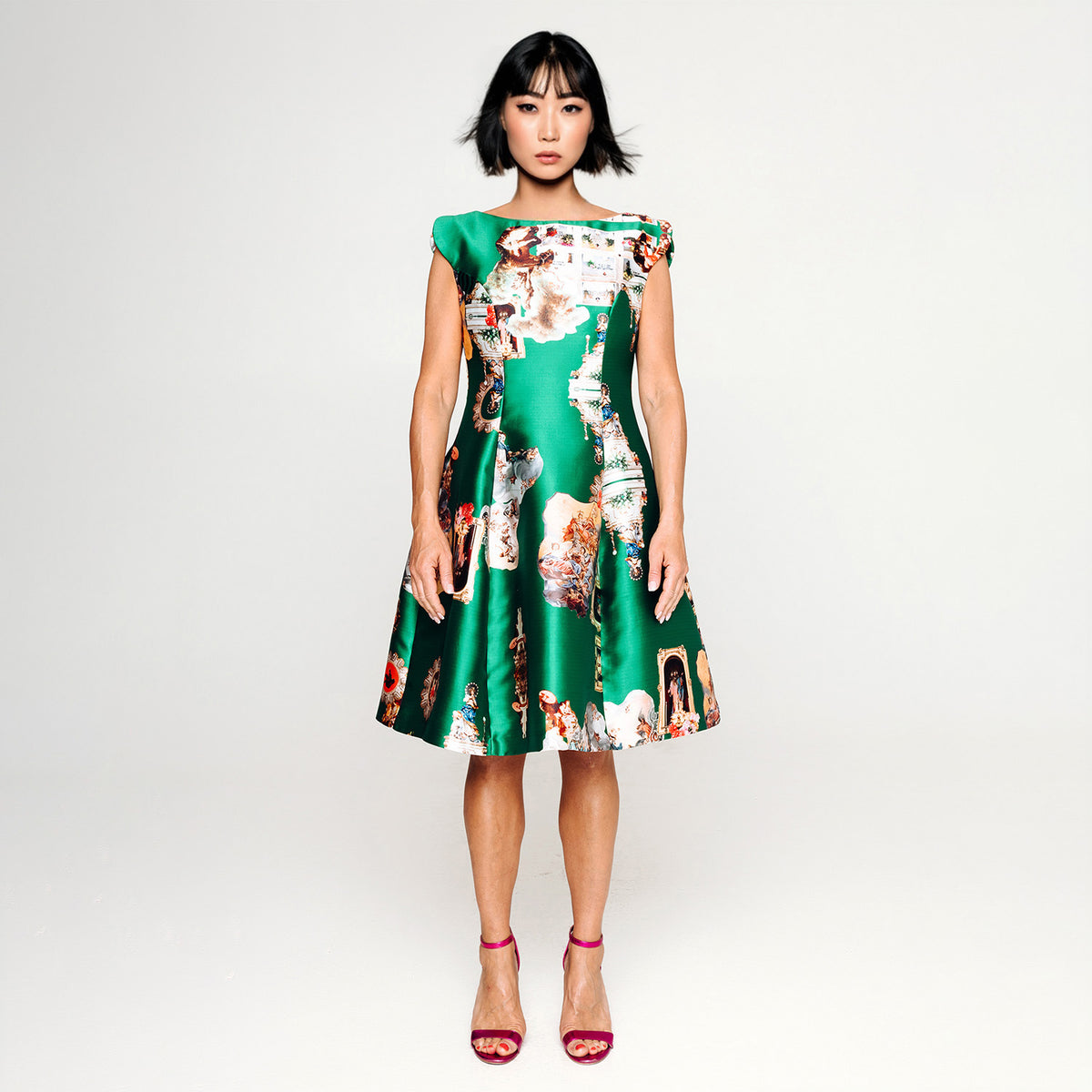 Custommade Your measurments Midi Dress - Special Print