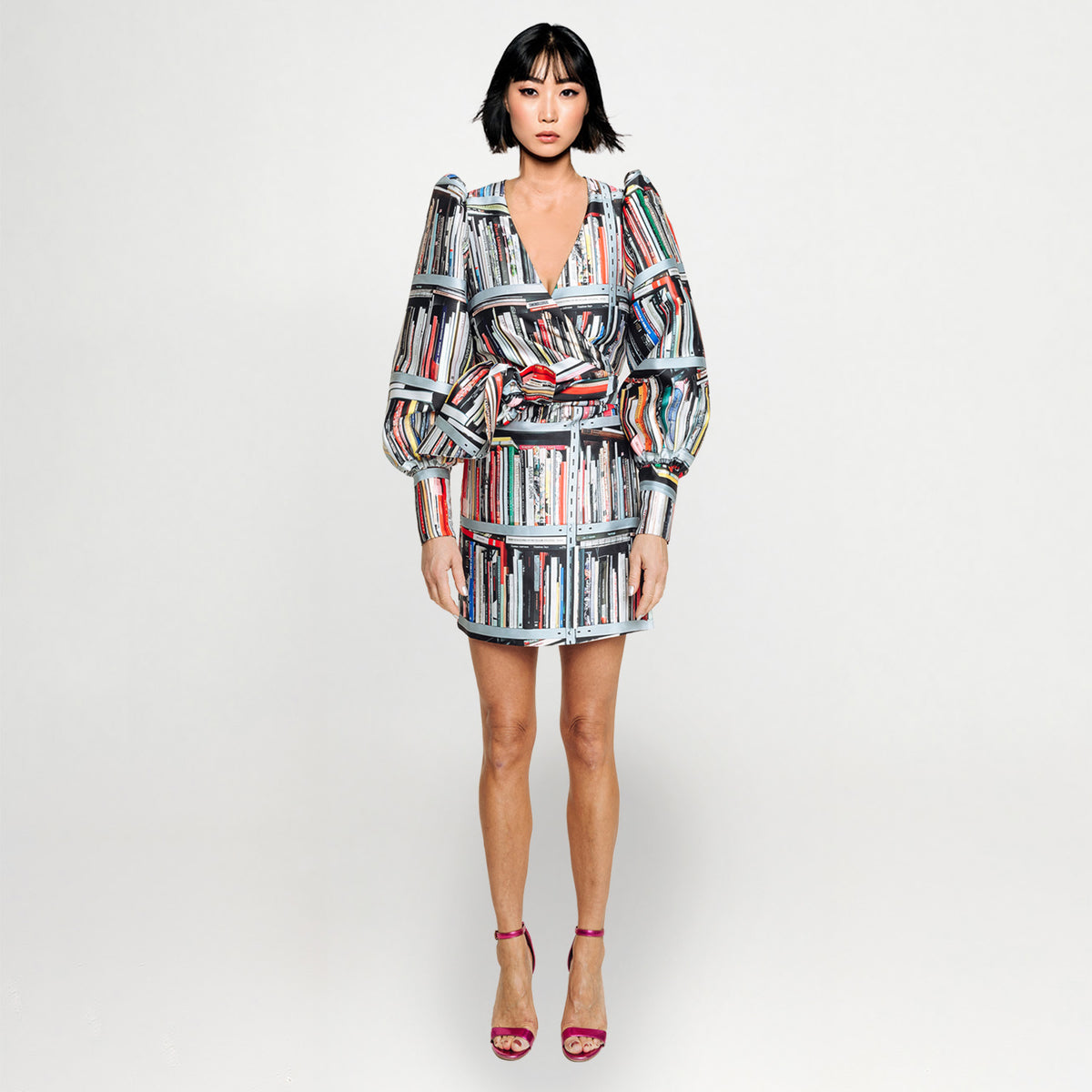 Custommade Wrap Mini Dress - Special Print