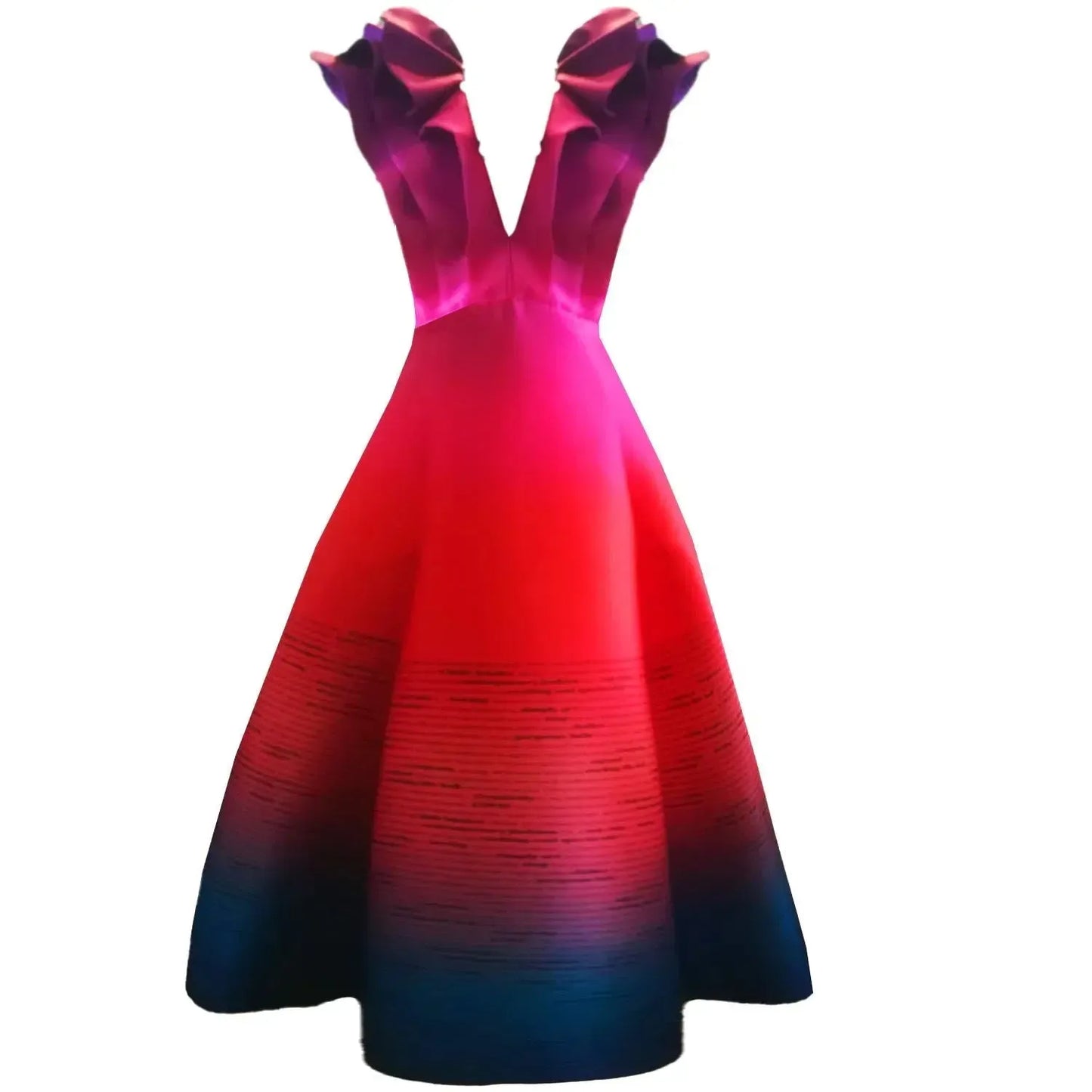 Custommade Butterfly Evening Dress - Special Print