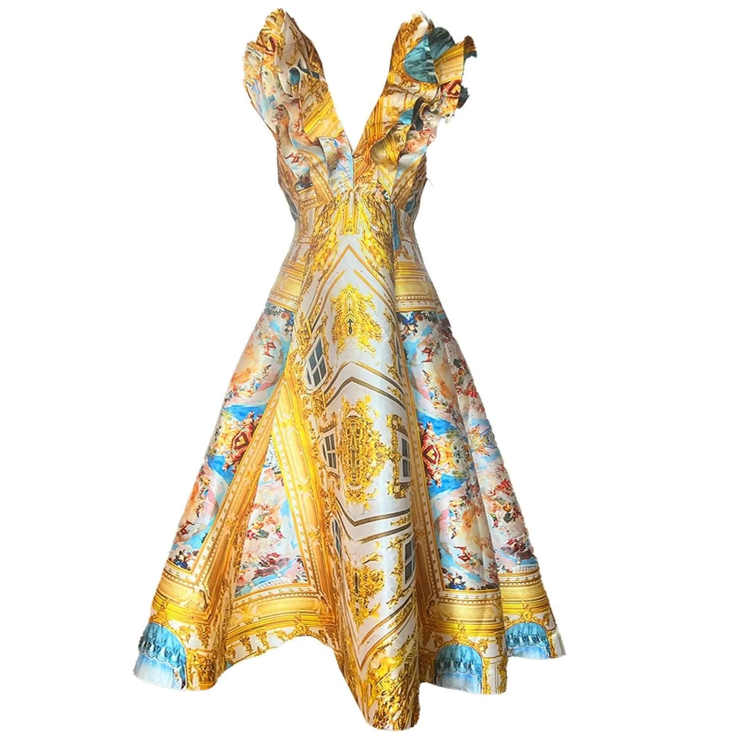 Custommade Butterfly Evening Dress - Special Print