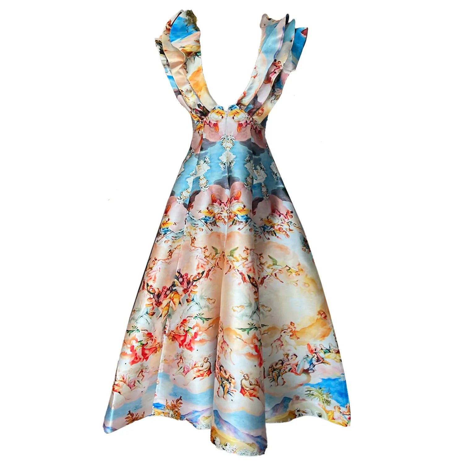 Custommade Butterfly Evening Dress - Special Print