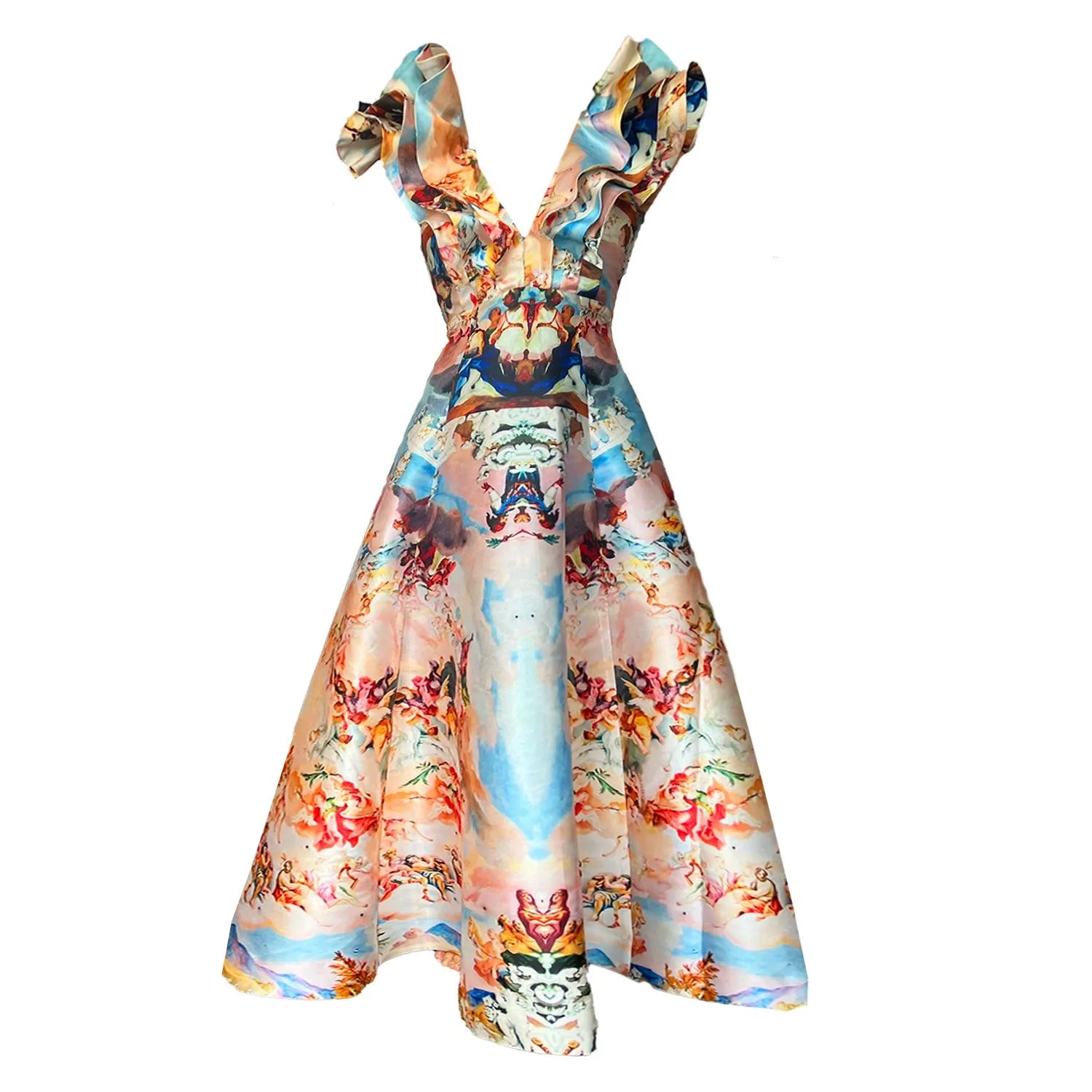 Custommade Butterfly Evening Dress - Special Print