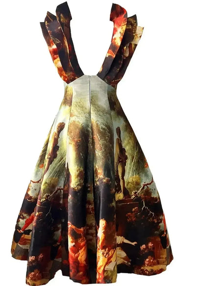 Custom-Made Butterfly Evening Dress - Special Print