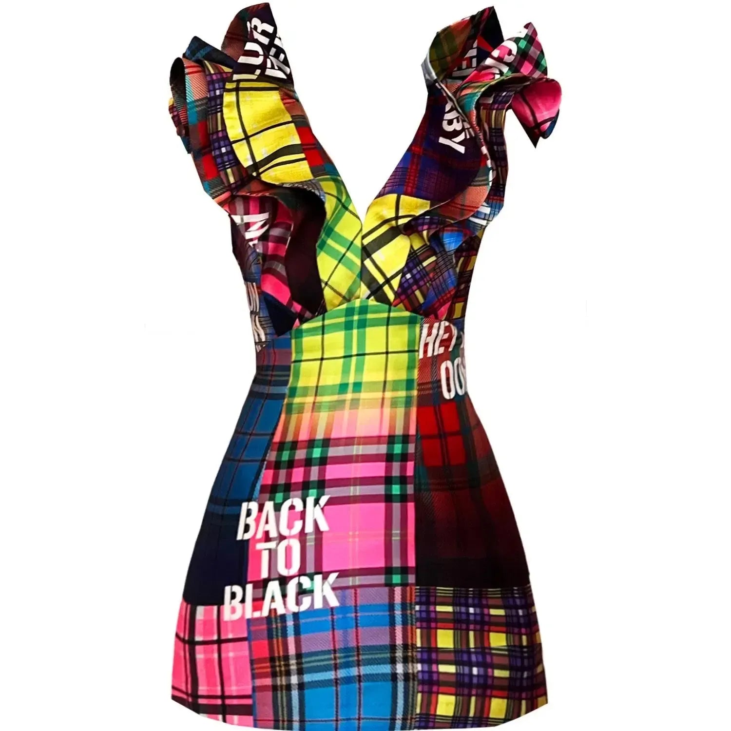 Custommade Butterfly Mini Dress - Special Print