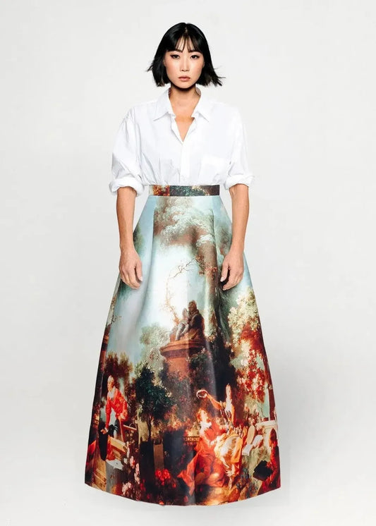 Custom-Made Evening Skirt - Special Print